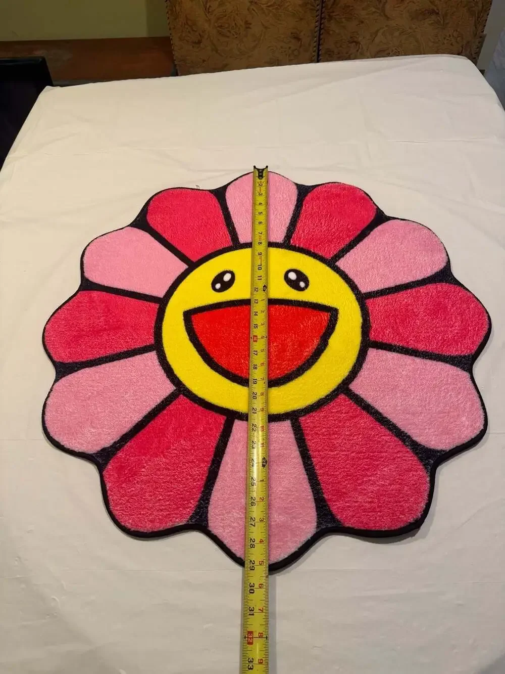 Takashi Murakami Style Kaikai Kiki Flower Area Rug